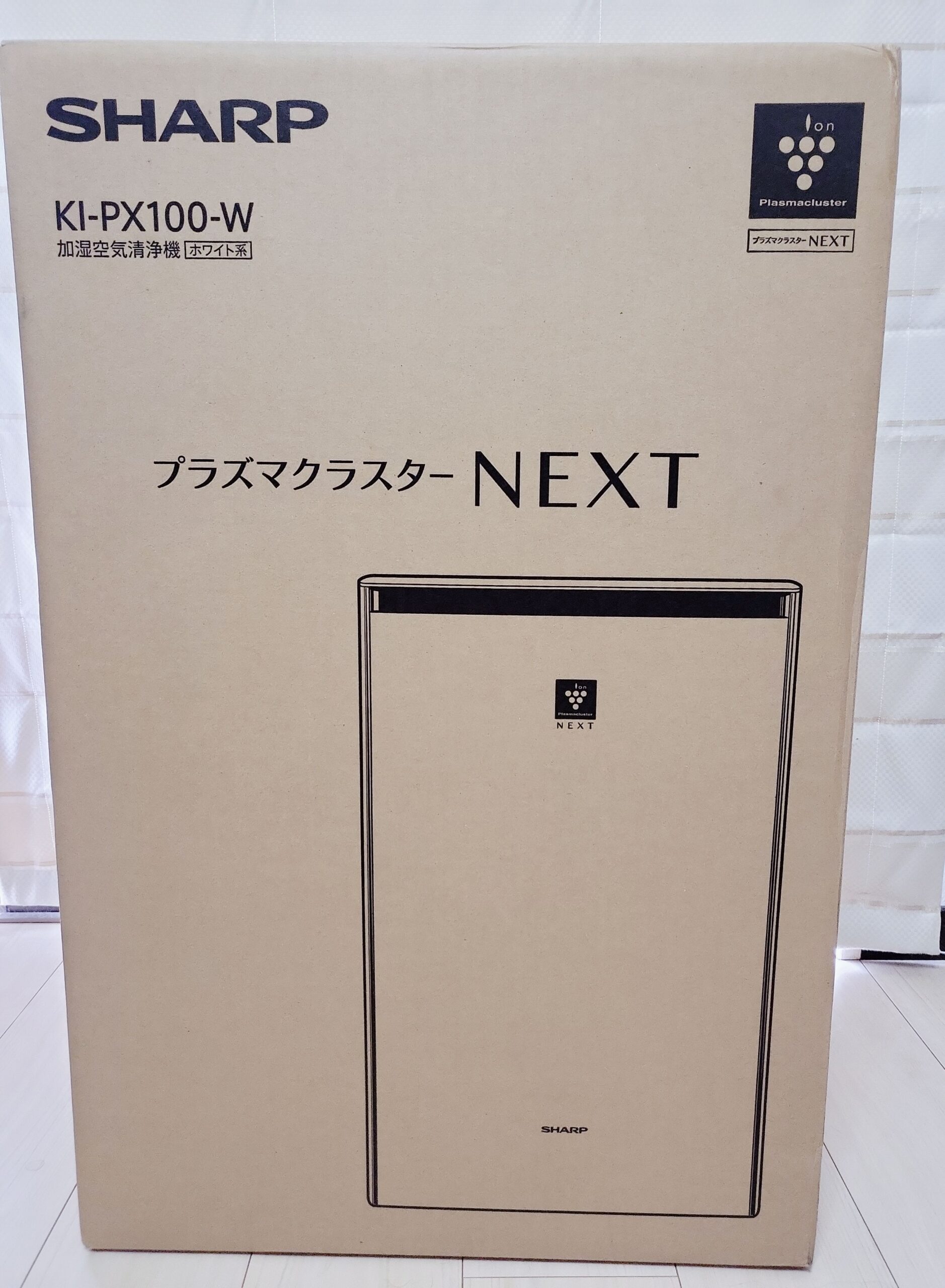 新品・未使用・未開封 SHARP KI-PX100-W - 空気清浄機・イオン発生器